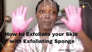 How to exfoliate your face using exfoliating gloves viralvideo skincaretutorial exfoliating diy [upl. by Enrico]