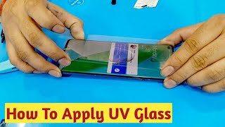 OnePlus 9 Pro 5G  How to Apply UV Glass Perfectly  Best Tempered Glass [upl. by Langill]