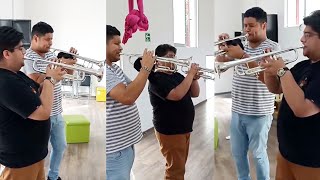 Solo de trompetas  El cascabel 🎺🎶💯 [upl. by Verger]