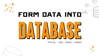 How to insert form data into database  php mysql xampp [upl. by Akeemahs]