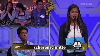 WATCH Memorable finish to 2015 Scripps National Spelling Bee [upl. by Londoner8]