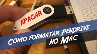 Como Formatar PenDrive no Mac  Muito rapido [upl. by Amees]