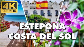 Estepona Walking Tour 4k Travel Guide Things to do ►🌞 Costa del Sol Spain ► [upl. by Suirtimid]