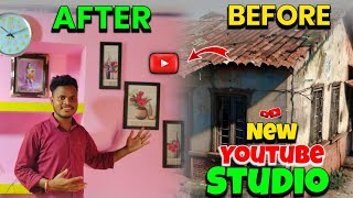 After Before  My New YouTube Studio  पहले कैसा था अब कैसा हो गया [upl. by Aratehs]