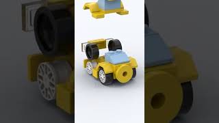 LEGO Bumblebee Car Transformer G1 Building Animation shorts [upl. by Yentirb]