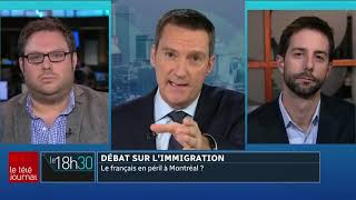 Mathieu BockCôté vs François Cardinal  Le français et l’intégration des immigrants à Montréal [upl. by Ecyt]