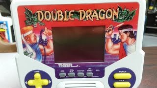 Classic Game Room  DOUBLE DRAGON Tiger handheld game review [upl. by Ashly]