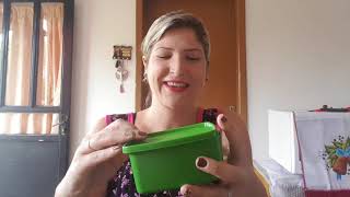 Abrindo caixa TUPPERWARE semana 02vitrine 01 [upl. by Kcuhc]