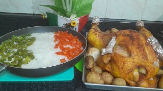 Descubre el secreto del mejor pollo dorado casero acompañado de papas y arroz mexicano [upl. by Tuck347]