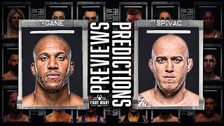 UFC Paris Gane vs Spivac Full Card Previews amp Predictions [upl. by Macintyre393]