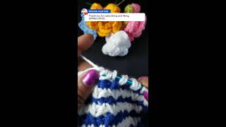 Have you seen this beautiful duo colour Tunisian crotchet patternbeginner friendly [upl. by Thinia]