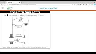 Tension test for Ductile material using extensometer on Universal Testing Machine  Solid Mechanics [upl. by Dacy]