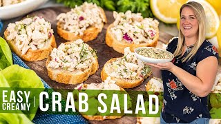 Easy Creamy Crab Salad [upl. by Nithsa]