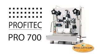 Profitec Pro 700 Dual Boiler Espresso Machine Overview [upl. by Seftton]