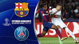 Barcelona vs PSG Extended Highlights  UCL QuarterFinals 2nd Leg  CBS Sports [upl. by Lomax521]