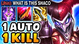 SHACO JUNGLE 1 SHOTS ARE BACK NEW BUILD 25 KILLS [upl. by Bethina]