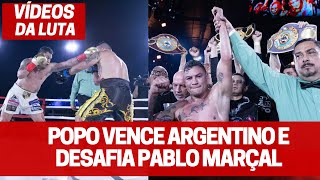 VIDEO LUTA POPÓ LEVA SUSTO MAS VENCE ARGENTINO E DESAFIA PABLO MARÇAL [upl. by Assereht]