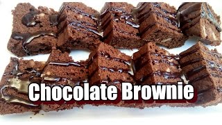 Chocolate Brownie Recipe  Brownie Cake  Walnut Brownie recipe in Microwave [upl. by Lourdes]