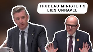 Trudeau Minister’s lies unravel under questioning [upl. by Akirej]