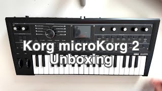 Korg microKORG2 unboxing [upl. by Krystal]