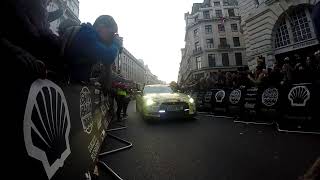 Gumball 3000 London Nissan Gtr R35 revving flames [upl. by Neit]