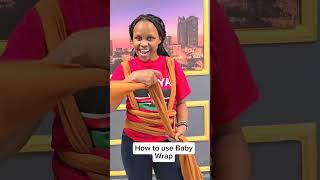 Baby wrap👶 babywrap wrappingbaby babywrapping babyvideos parentingtips [upl. by Yojal]