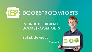 Instructievideo digitale IEP Doorstroomtoets [upl. by Gibb]