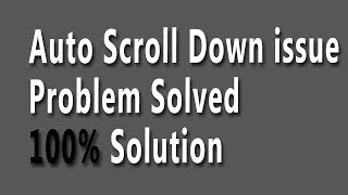 Windows 10 Auto Mouse Scrolling Down Problems❤️Solved [upl. by Ecienahs]