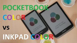 Pocketbook Inkpad Color vs Pocketbook Color ereader Comparison [upl. by Akemak]