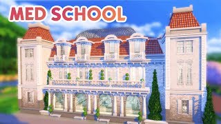 MED SCHOOL  University  Sims 4 Speed Build [upl. by Asyle86]