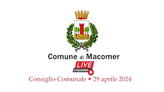 Diretta live streaming Consiglio Comunale  29 aprile 2024 [upl. by Asilrak167]