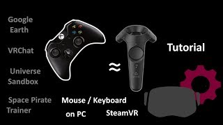 Xbox Controller emulate HTC Vive Controller for Virtual Reality Steam VR on PC Tutorial [upl. by Mattie]