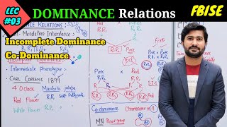 Dominance relationship  Incomplete dominance and Codominance  class 12 biology [upl. by Oiratnom]