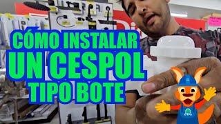 CÓMO INSTALAR UN CESPOL DE LAVABO  CESPOL TIPO BOTE  CESPOL URREA 3701 [upl. by Fernand]