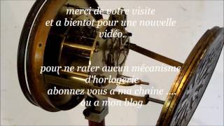 ANCIEN GRAND MECANISME HORLOGERIE MOUVEMENT PARIS BROCOT CADRAN [upl. by Berkie893]