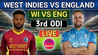 WI Vs ENG Live  3rd ODI Match Score  West Indies vs England Live Match West Indies Cricket WI INN [upl. by Redman]