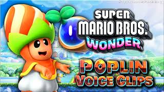 All Poplin Voice Clips • Super Mario Bros Wonder • Lines • Nintendo Switch [upl. by Viafore18]