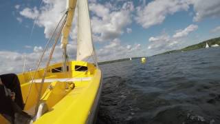 Jolle segeln auf der Havel am Großen Fenster in Berlin [upl. by Lledor]