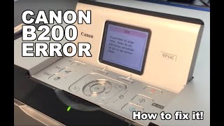 Canon B200 error How to solve it [upl. by Aniled]