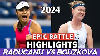 Emma Raducanu vs Marie Bouzkova Epic Match Highlights Today  Tennis 2024 [upl. by Dulcie]