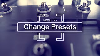 How to Change The Presets on TC Helicon Voicelive 3 Extreme with Voice support 2 [upl. by Oaht]