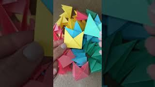 ORIGAMI FLEXAGON 💖🌈 Easy origami Paper folding [upl. by Annod]