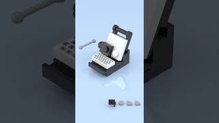 LEGO Tiny Vintage Typewriter 🖋️ A Nostalgic Mini Build [upl. by Santoro675]