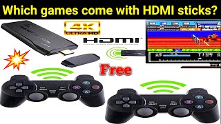 Which Games Come With HDMI Stick  HDMI Games Sticks 🚀💖👌 [upl. by Htebiram211]