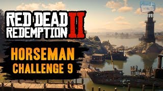 Red Dead Redemption 2 Horseman Challenge 9 Guide  Ride From Van Horn to Blackwater in 17 Minutes [upl. by Ymia]