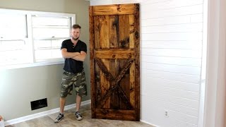 The 40 Barn Door  Easy DIY Project [upl. by Ydualc]