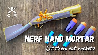 Nerf Hand Mortar 1700s Grenade Launcher [upl. by Eaj]