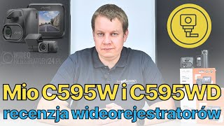 Recenzja wideorejestratorów Mio MiVue C595W i MiVue C595WD [upl. by Artimed]