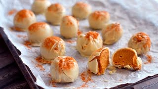 Vegan Pumpkin Pie Truffles in White Chocolate [upl. by Nagar171]