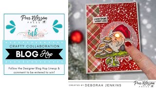 DIY Light up Gnome Card Laugh Smore Worry Less  Pear Blossom Press amp Ink N Splatter BLOG HOP [upl. by Assirralc]